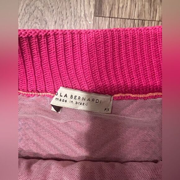 Paola Bernardi  MEL Crotchet mini SKIRT - PINK & CORAL Size S NWT$358 - Picture 4 of 8